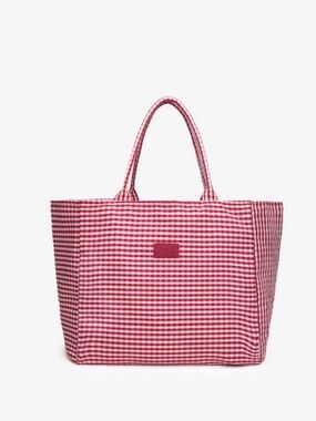 Red Gingham Tote Bag
